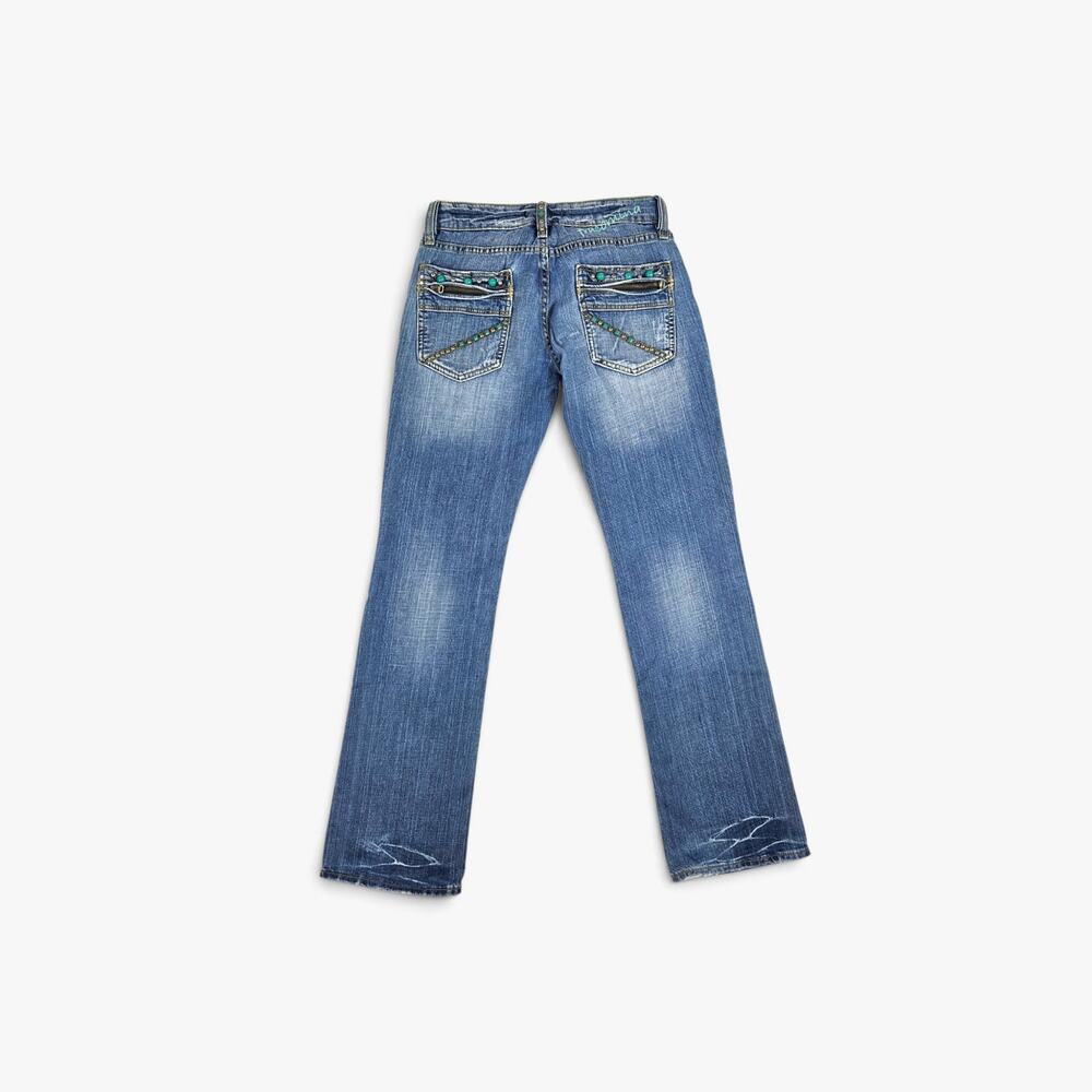 Y2k Euro Low-Rise Flared Jeans Fracomina - Size 30 - Picture 2 of 8